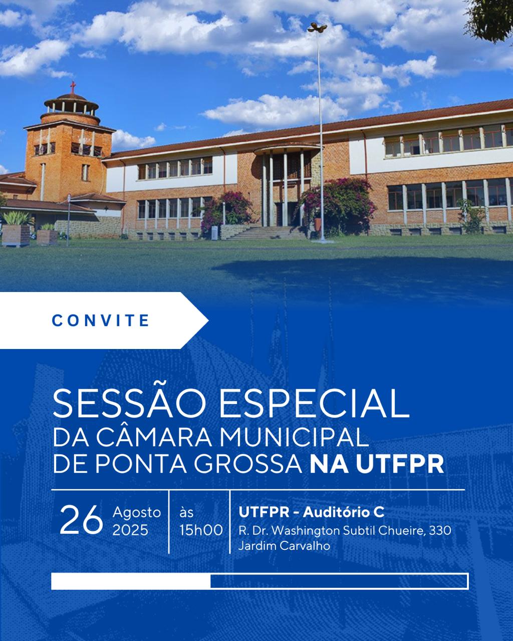 Câmara Municipal realiza sessão especial na UTFPR