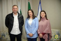 Presidente Daniel Milla recebe visita de deputada Mabel