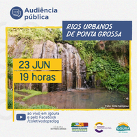 Situação de rios de PG será debatida em audiência pública