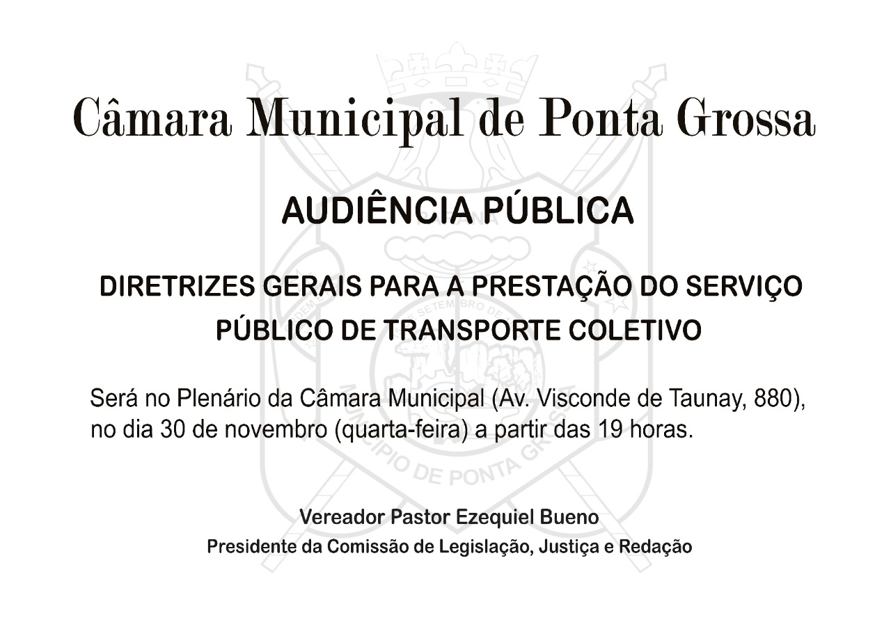 Transporte coletivo volta a ser debatido em audiência pública na câmara